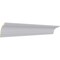 Ekena Millwork 5 3/8"H x 5 1/4"P x 7 1/2"F x 94 1/2"L Diane Crown Moulding MLD05X05X08DI - alternate 4